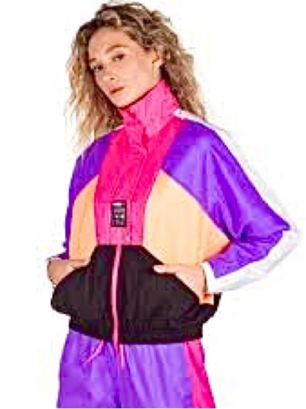 Puma Colorblock Bomber Jacket - Funnel Neck - Picture 4 of 10